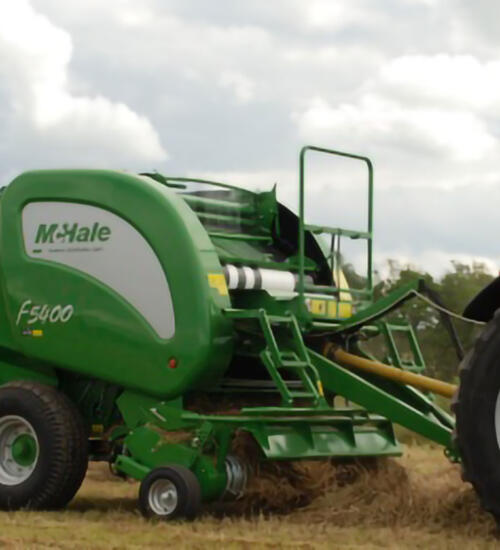Прес підбирач із камерою фіксованого об'єму без ножів McHale F5400